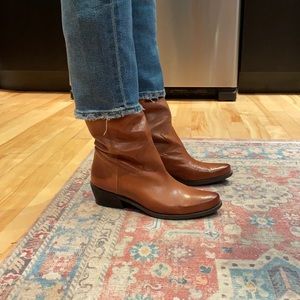Franco Sarto genuine leather cowboy-style boots